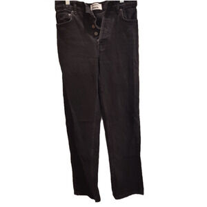 Reformation Jeans Black Seattle Wash Women's BUttonfly Jeans Size‎ 24